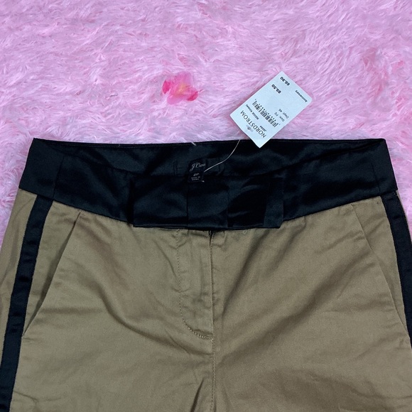 J. Crew Tan Ankle Pants with bow detail - Picture 2 of 7
